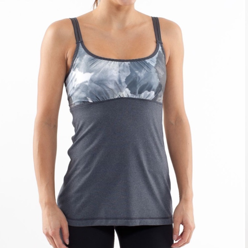 Lululemon Silver Hot 'N Sweaty Tank